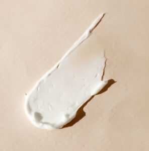 Face cream closeup