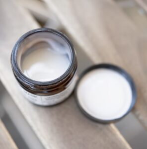 Closeup of a face cream